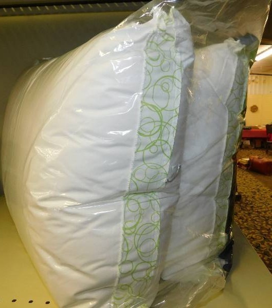 lot 63 image: Denisty Pillow 2 Pack White, MSRP $29.99