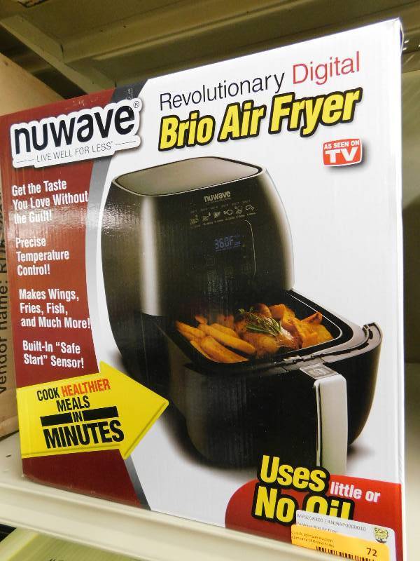 lot 72 image: NuWave Brio Air Fryer, MSRP $129.99