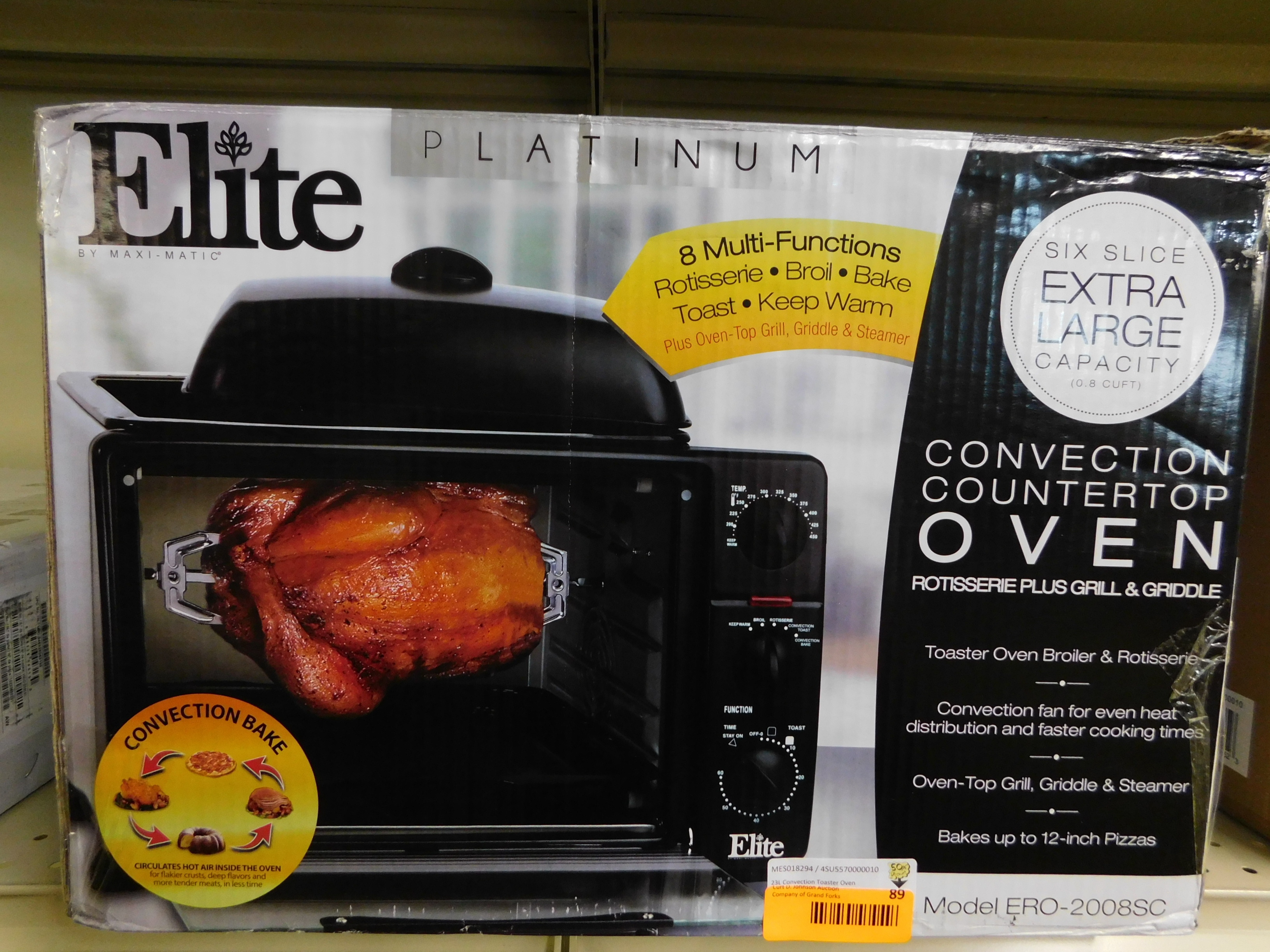 lot 89 image: 23L Convection Toaster Oven, MSRP $99.99