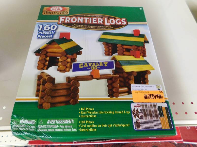 lot 55 image: Frontier Logs 160 Pc Set, MSRP $41.99