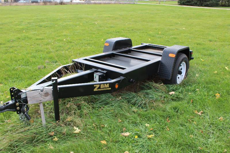 lot 6 image: Zierke Built Manufacturing 5000 lb. 2-Wheel Single Axle Trailer w 56in. Hitch, 2-516in. Ball