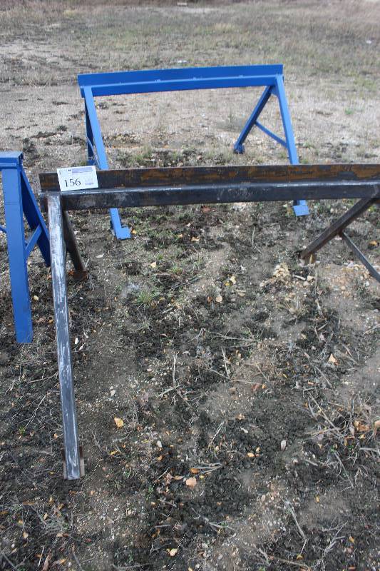 lot 156 image: Lot of (2) Welding Sawhorses