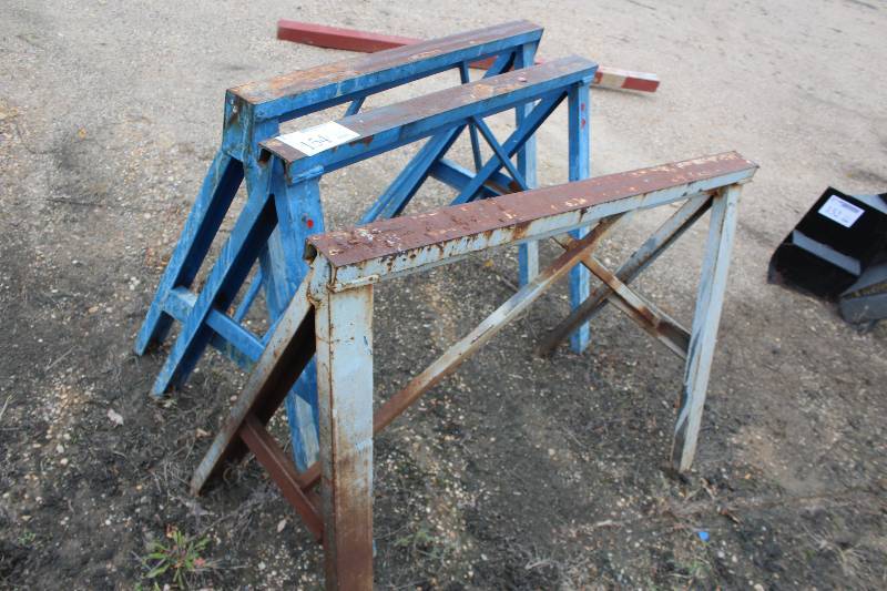 lot 154 image: Lot of (3) Welding Sawhorses