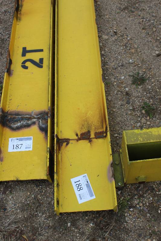 lot 188 image: Manual PushPull Overhead Bridge Crane 27 Foot x 1 Ton