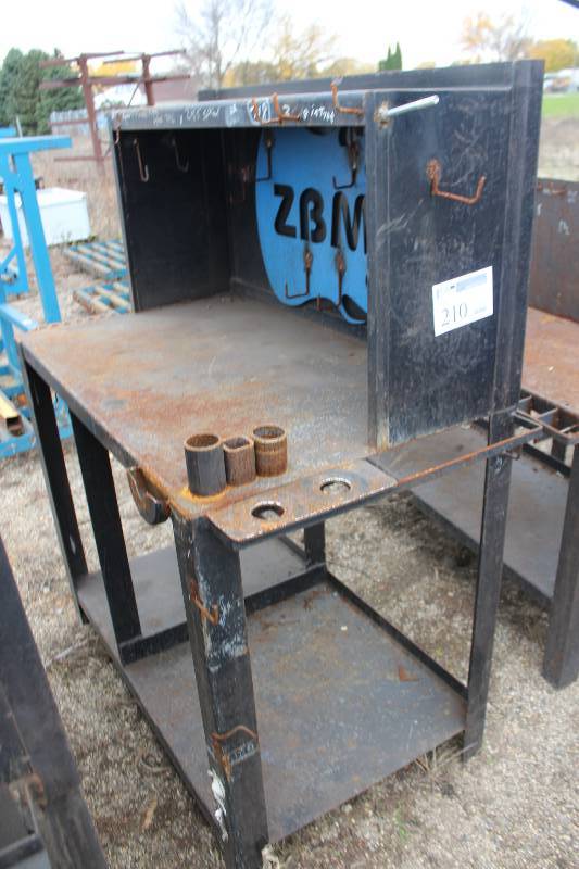 lot 210 image: Lot of (2) Metal Work Table