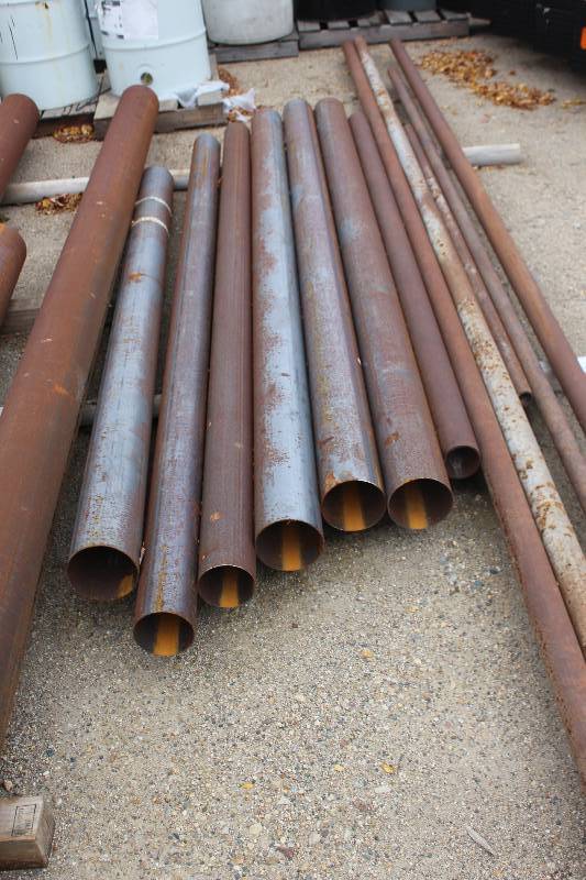 lot 214 image: Lot of (7) Steel Pipe