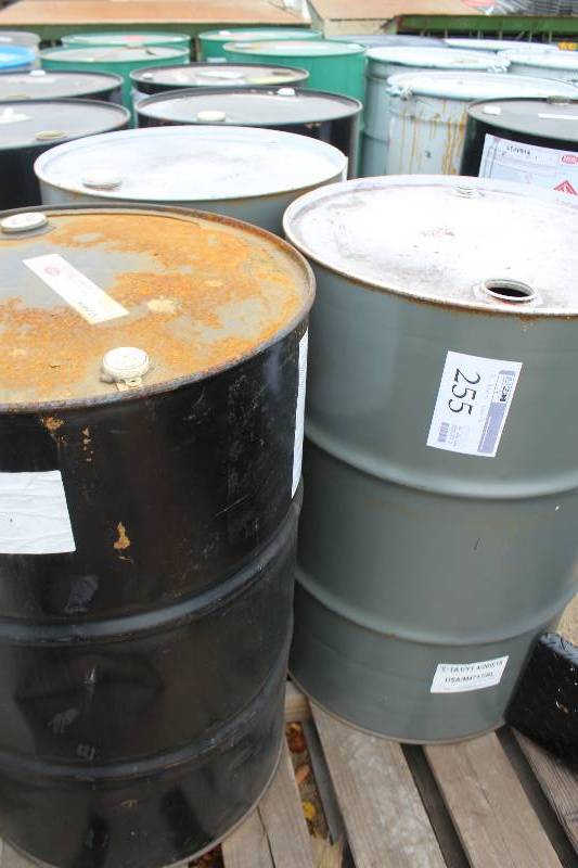 lot 255 image: Lot of (3) Metal Barrels