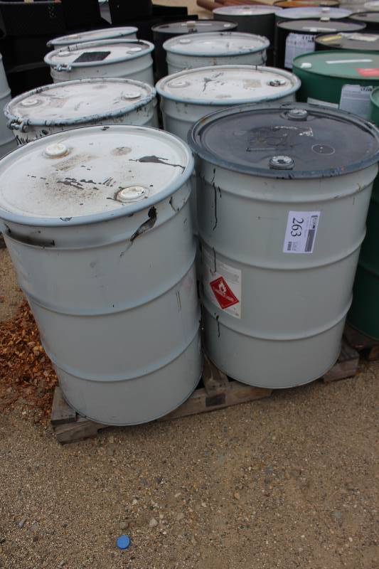 lot 263 image: Lot of (4) Metal Barrels
