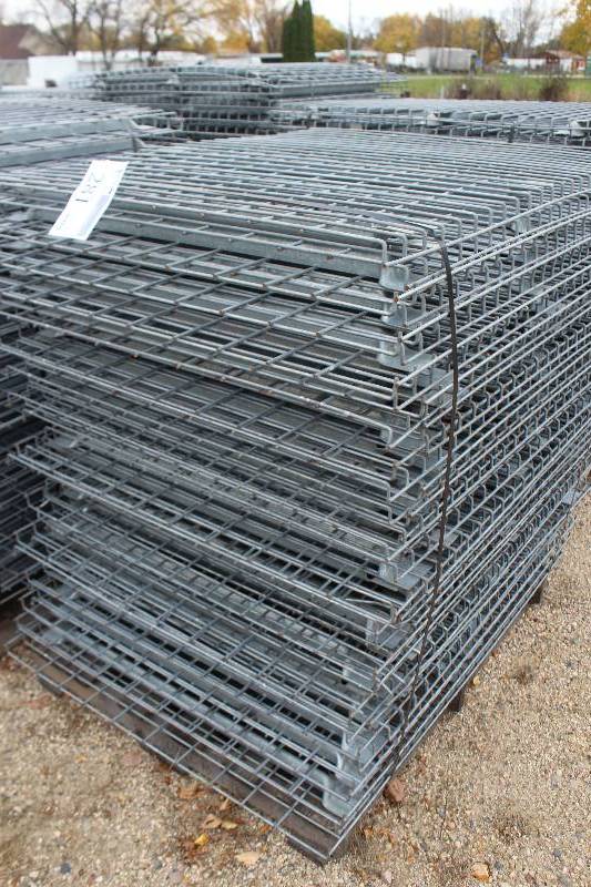 lot 281 image: Lot of (40) Pallet Racking Wire Racks