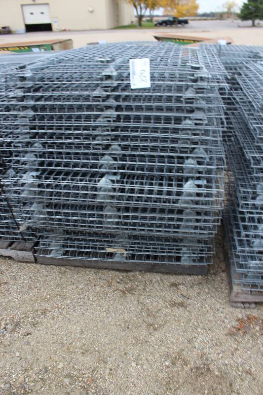 lot 279 image: Lot of (40) Pallet Racking Wire Racks