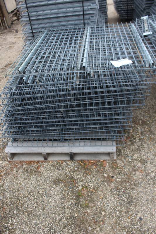 lot 277 image: Lot of (25) Pallet Racking Wire Racks