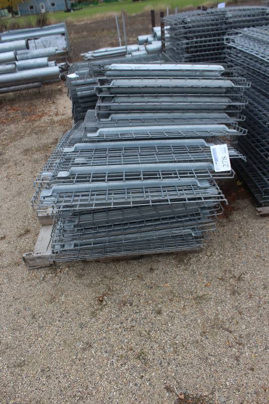 lot 278 image: Lot of (30) Pallet Racking Wire Racks