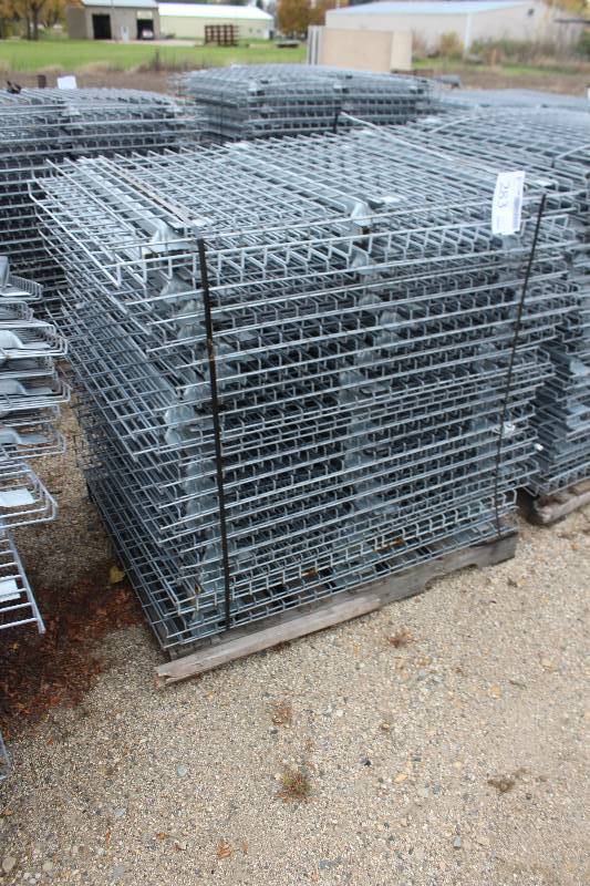 lot 283 image: Lot of (40) Pallet Racking Wire Racks