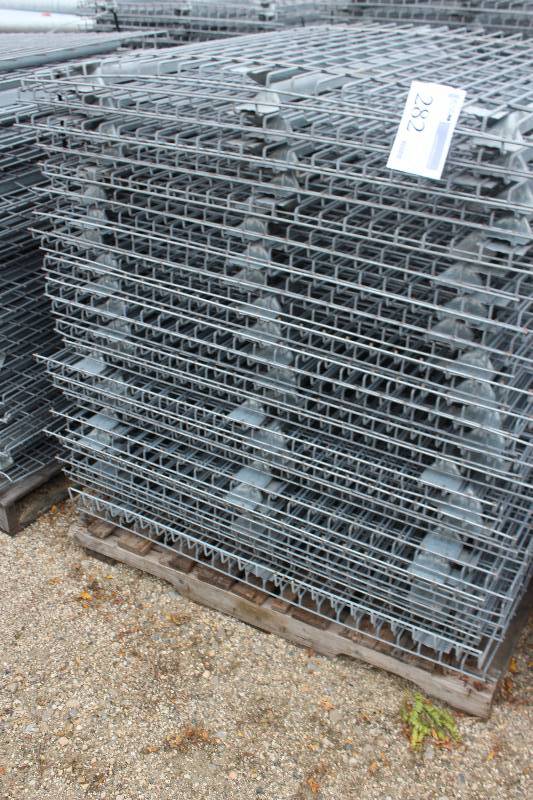 lot 282 image: Lot of (40) Pallet Racking Wire Racks