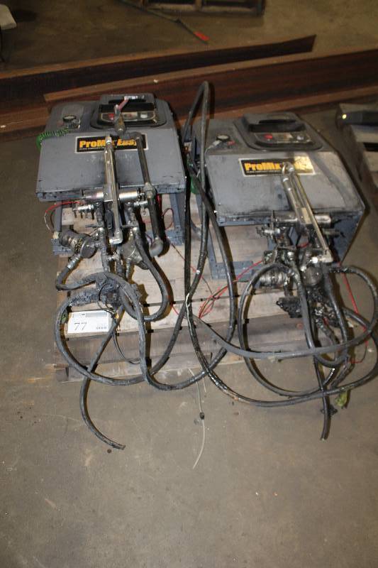 lot 77 image: Lot of (2) ProMix Sprayers Plural Component Electronic Proportioner & Sprayer PowerMix Easy Components
