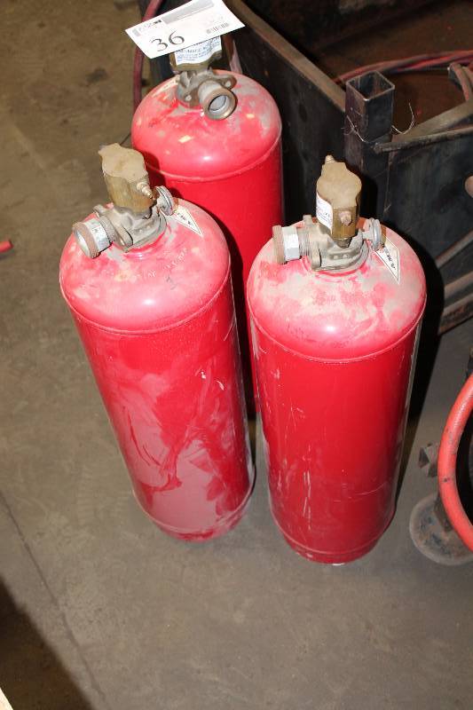 lot 36 image: Lot of (3) Amerex Industrial Fire Extinguishers