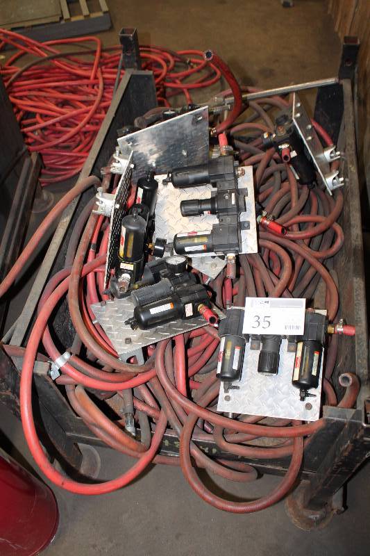 lot 35 image: Box Lot of Air Hoses, Filter Systems
