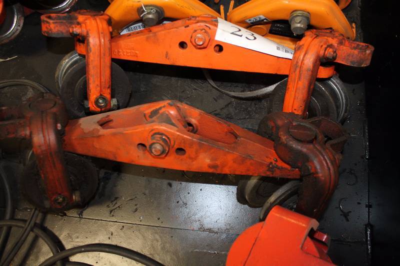 lot 23 image: Lot of (2) Crane Trolleys