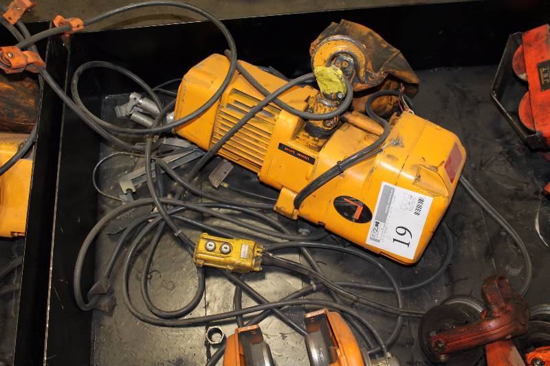 lot 19 image: Harrington 1-Ton Hoist System