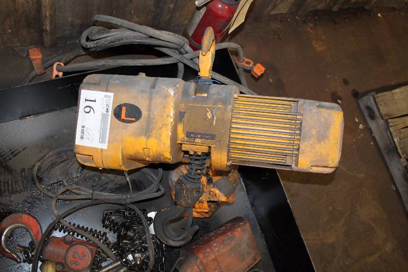 lot 16 image: Harrington 2-Ton Hoist System