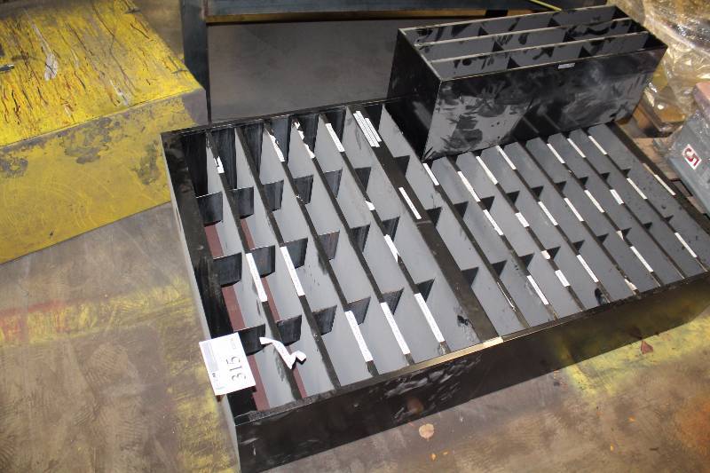 lot 315 image: Lot of (2) Metal Paper Filing Racks - 24-Slot, 36-Slot