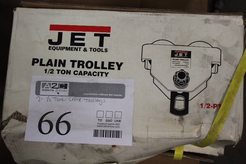 lot 66 image: Jet Equipment & Tools 12-Ton Plain Trolley