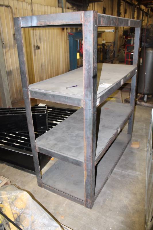lot 53 image: 4-Shelf Industrial Shelving Unit