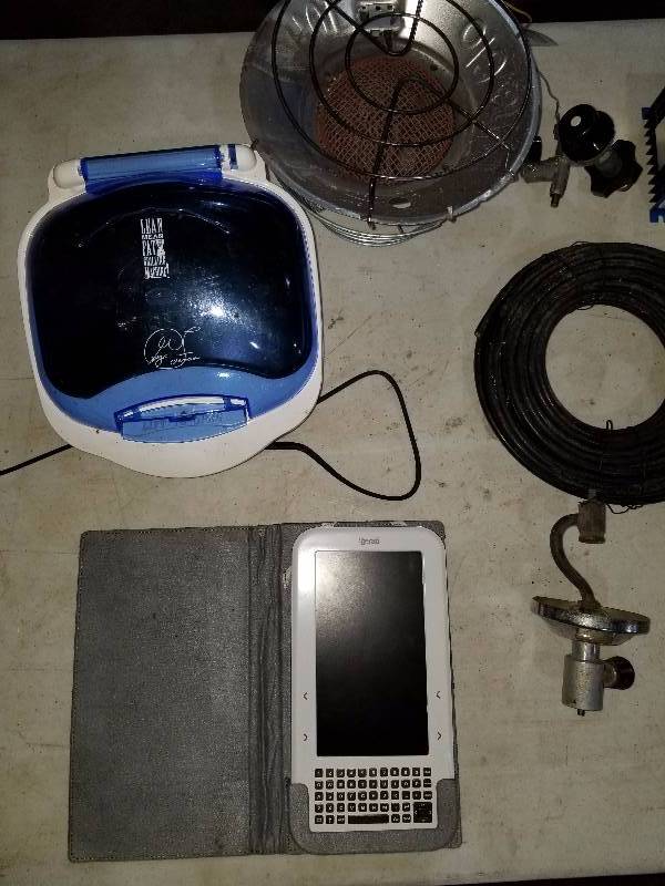 lot 56 image: Battery Isolator Heater grill and more