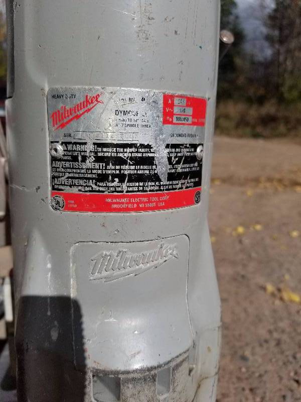 lot 70 image: Milwaukee Core Drill