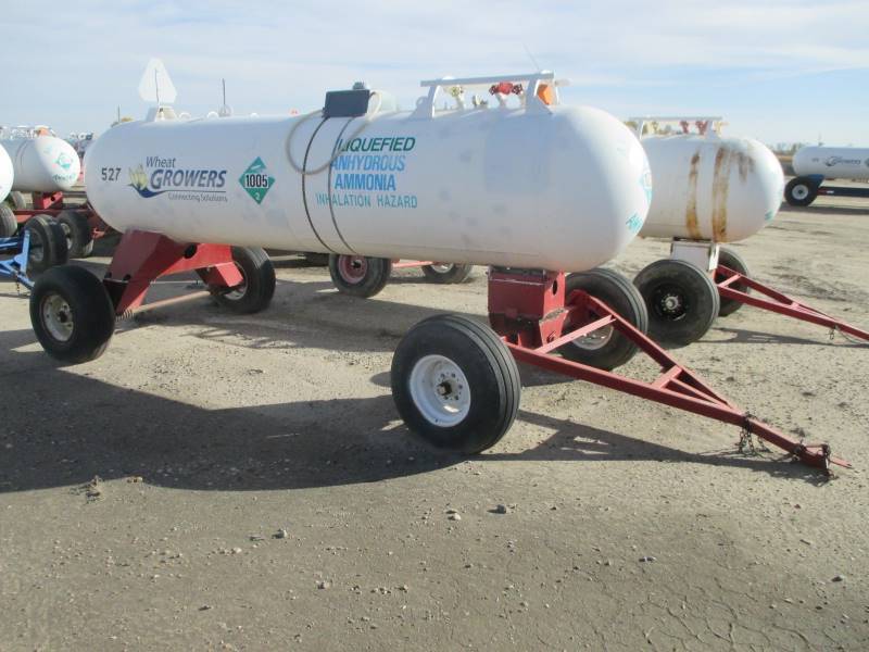 lot 8 image: 1,000 gal Anhydrous TankTrailer