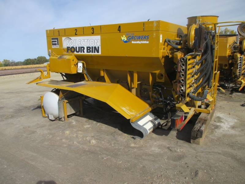 lot 17 image: AG Chem 4 Bin Truck Mounted Fertilizer Spreader