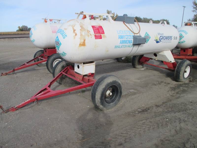 lot 18 image: 1,000 gal Anhydrous TankTrailer