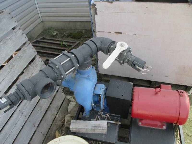 lot 49 image: MP Chemical Pump & Electric Motor on Skid