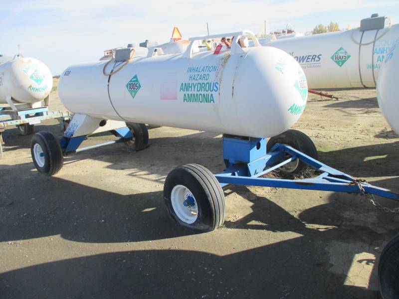 lot 54 image: 1,000 gal Anhydrous TankTrailer