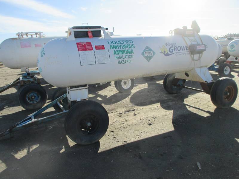 lot 55 image: 1,000 gal Anhydrous TankTrailer