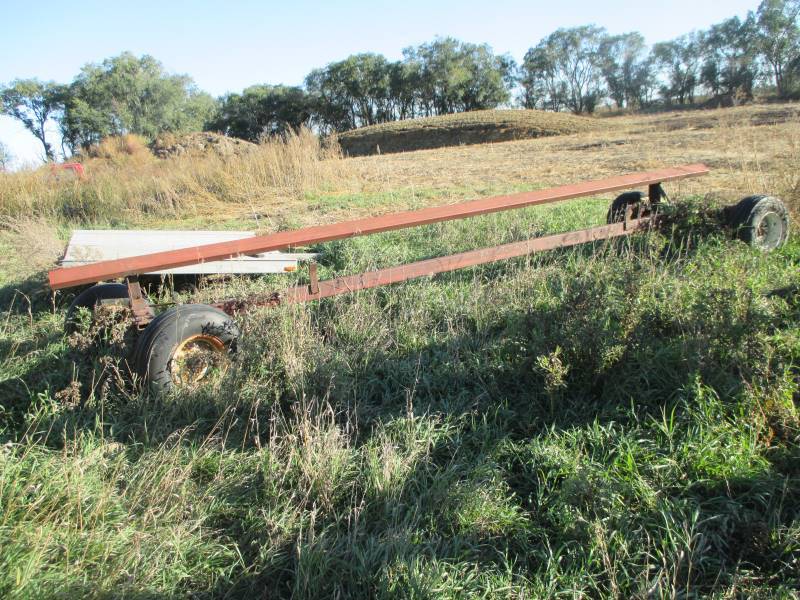 lot 104 image: Homemade Header Trailer on Running Gear