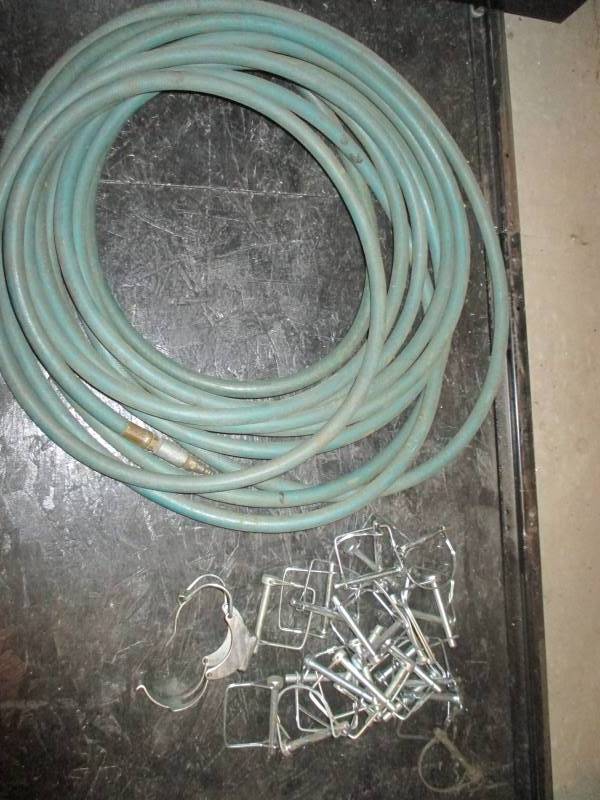 lot 113 image: Air Hose, Pins, Grease Gun Mount