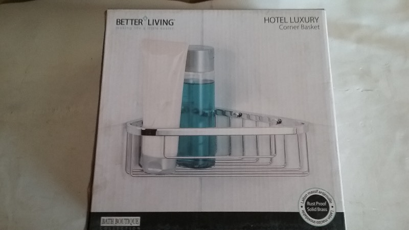 Better Living Bathroom Corner Basket