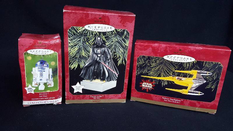 lot 62 image: Star Wars Hallmark Ornaments