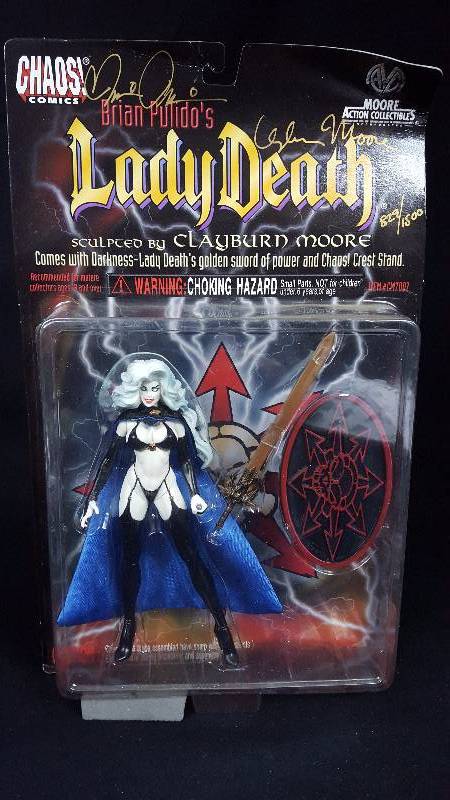 lot 152 image: Chaos Comics Actin Figure Signed Limited Edition With COA