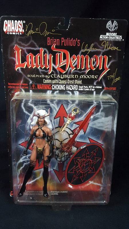 lot 160 image: Chaos Comics Actin Figure Signed Limited Edition With COA