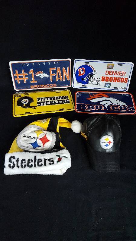 lot 428 image: Broncos & Steelers