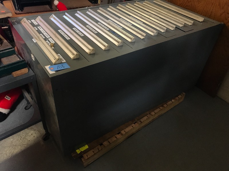 lot 108 image: HEAVY DUTY PARTS CABINET