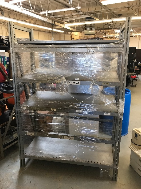 lot 112 image: ADJUSTABLE METAL RACK