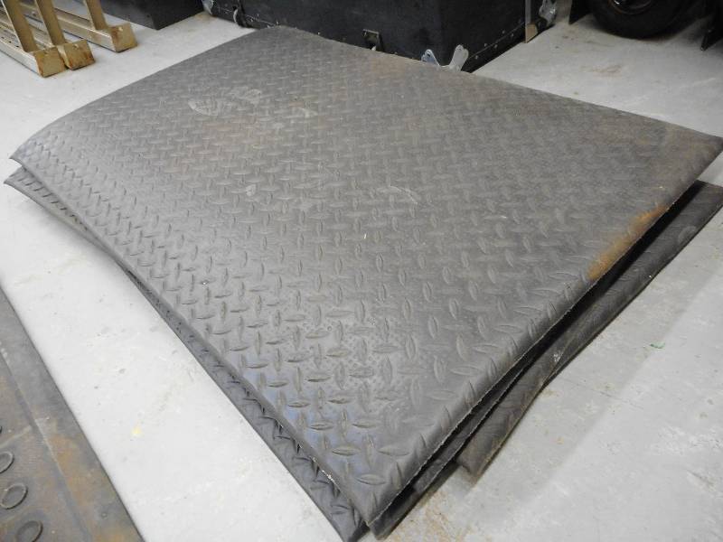 lot 144 image: HARD RUBBER FLOOR MATS