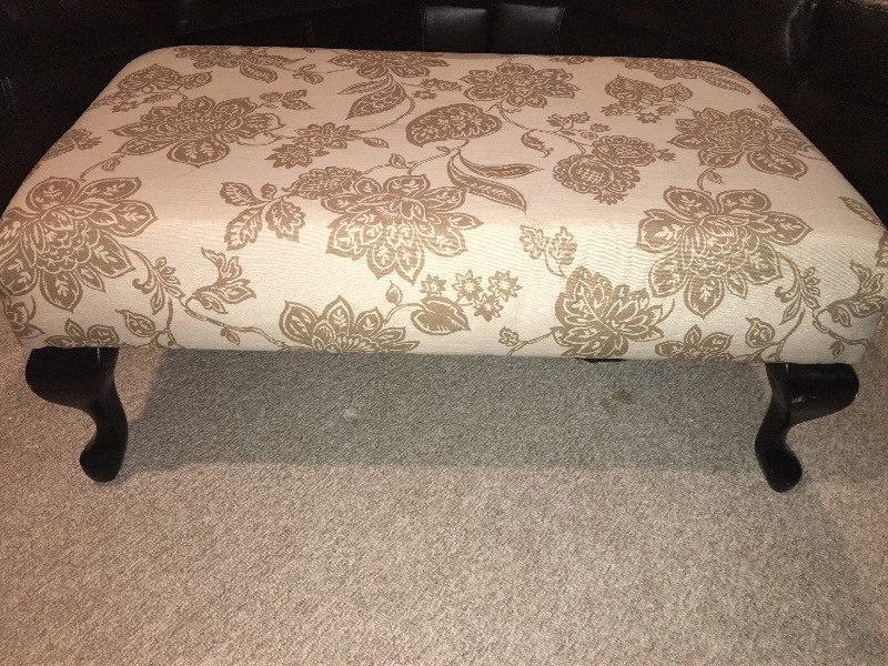 Coffee Table Ottoman - Floral print