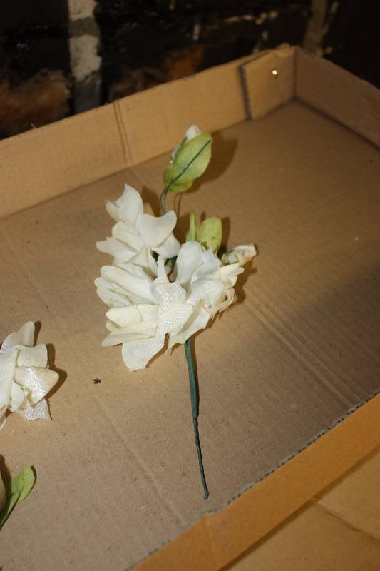 White Silk FLowers