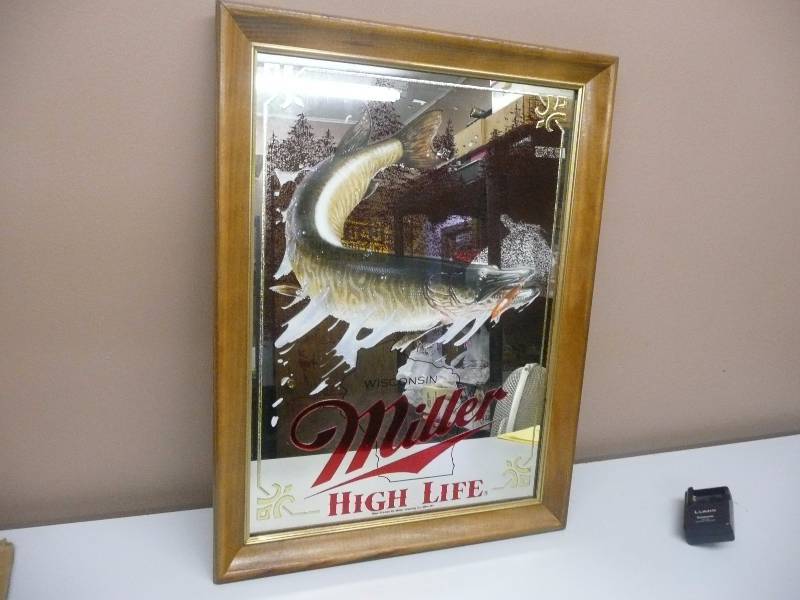 MILLER HIGH LIFE FIRST EDITION WISCONSIN SPORTSMAN SERIES MIRROR (GOES