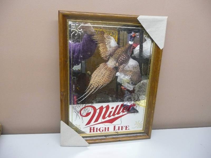 MILLER HIGH LIFE FIRST EDITION WISCONSIN SPORTSMAN SERIES MIRROR (GOES