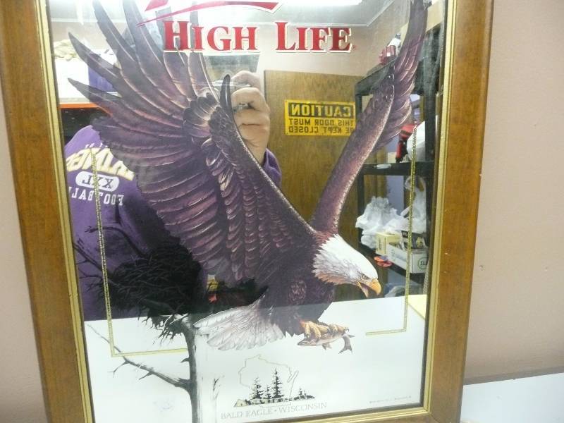 lot 19 image: MILLER HIGH LIFE WILD LIFE SERIES FIRST PRINTING, AMERICAN BALD EAGLE FIRST IN THE SERIES - STILL IN BOX - GOES WITH LOTS 20,21,22,23,24 FOR COMPLETE SET - SEE PICTURES